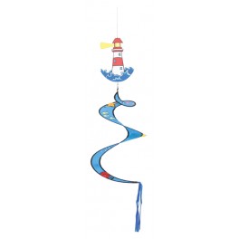 Spiral Lighthouse wind sculpture