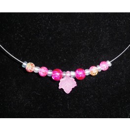 Pink Glass beaded necklace