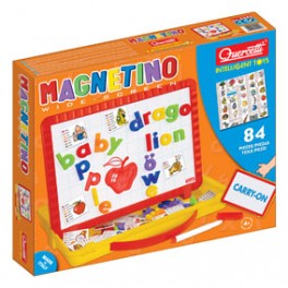 Magnetino 84 Piece Carry On (Magnetic Letters & Dry Wipe Board) 