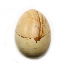 50mm Burma Teak Marble Polished Gemstone Carved Egg