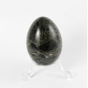 40mm Black Zebra Marble Polished Gemstone Carved Egg